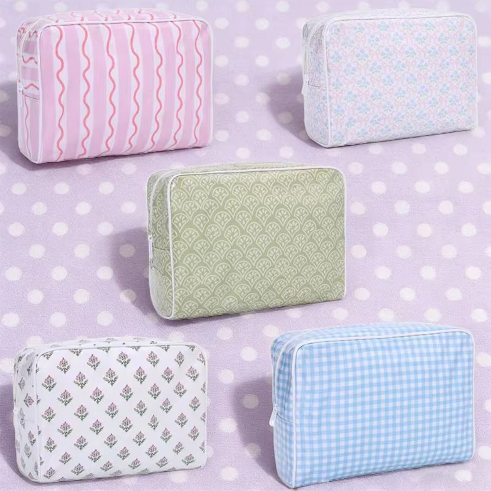 Cosmetic Bags - Косметичка из полиэстера и ПВХ, двухслойная,