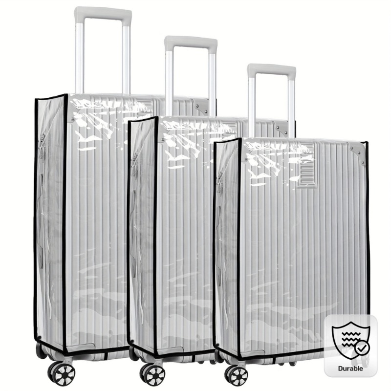 Luggage Protective Cover Transparent - Набор из 3 эластичных прозрачных чехлов