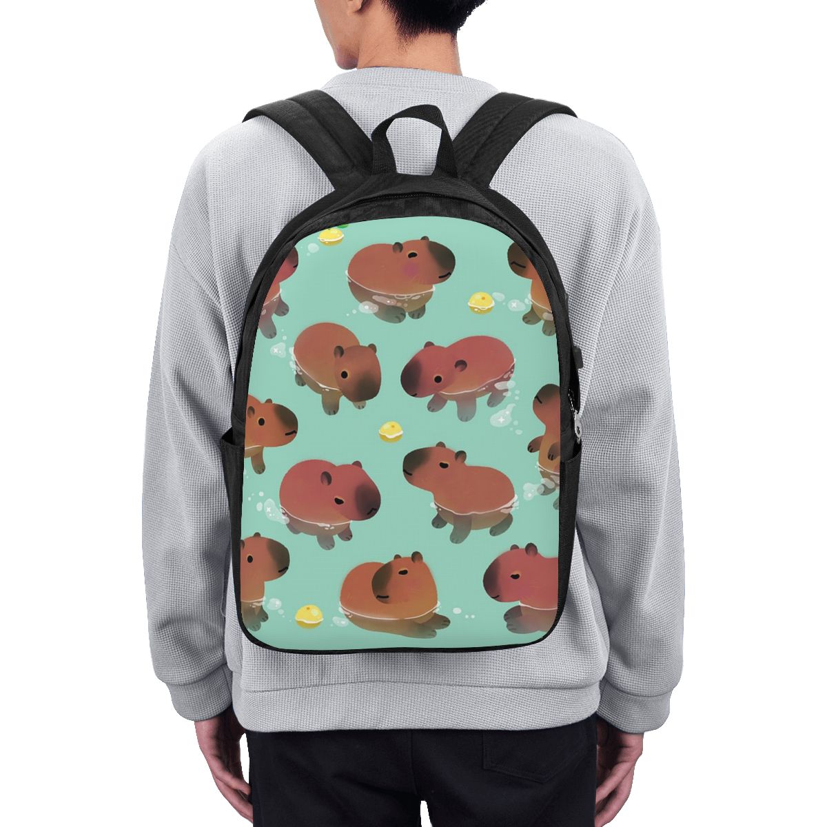Рюкзак с рисунком капибары, до – обзор и цена Backpacks