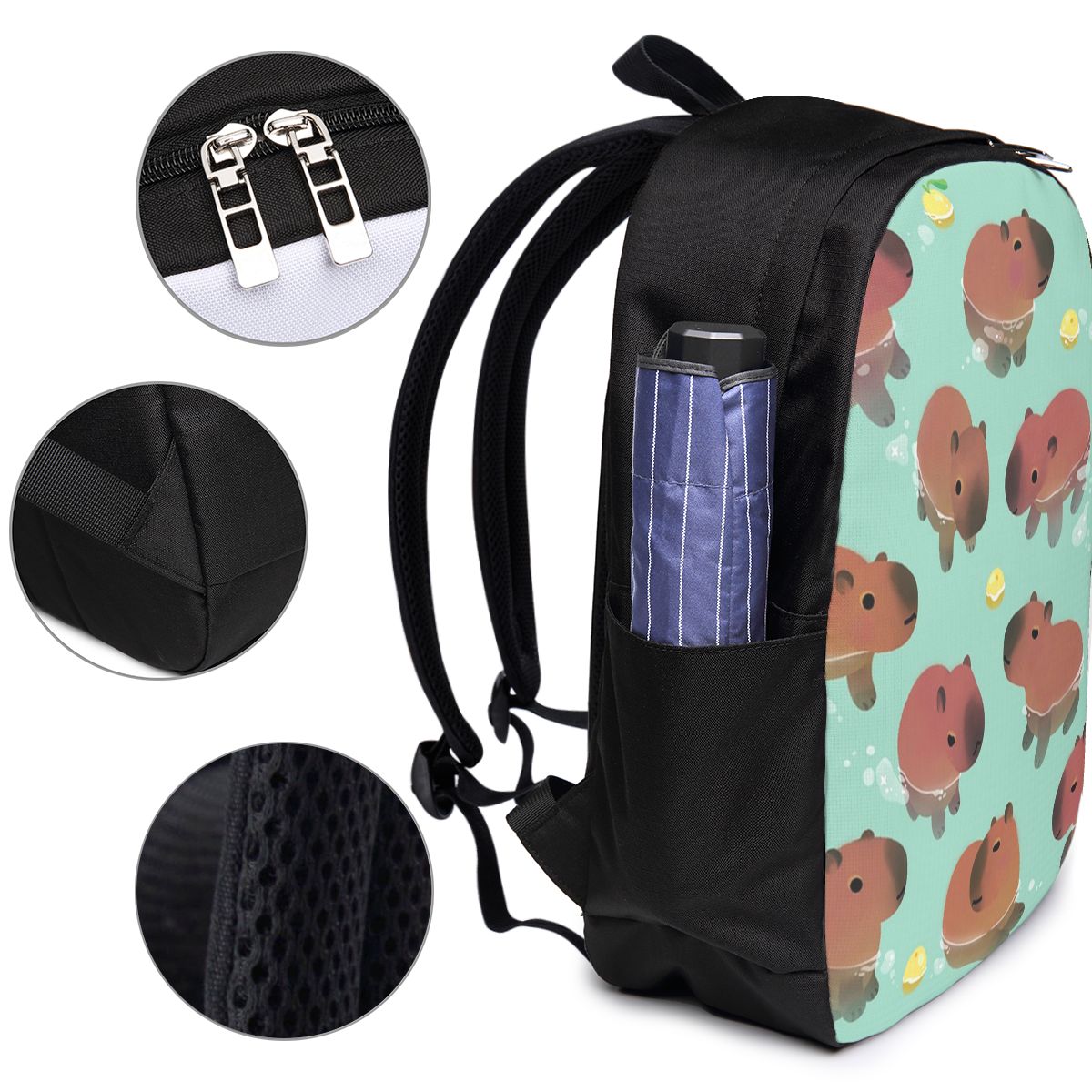 Рюкзак с рисунком капибары, до – обзор и цена Backpacks