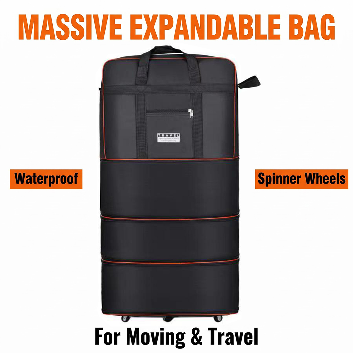 Дорожная сумка на колесах, рас – обзор и цена Foldable Rolling Luggage Bag