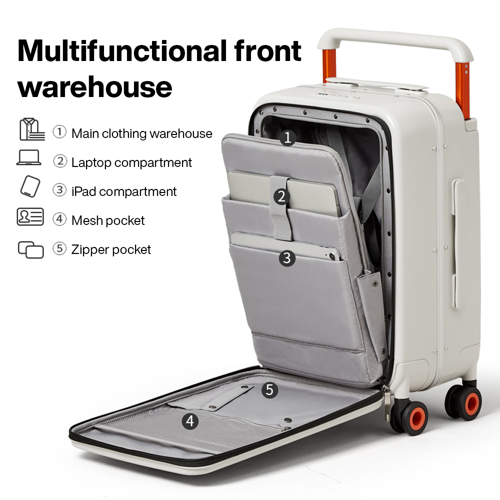 Чемодан Mixi с широкой ручкой, – обзор и цена Aluminum Frame Carry On Luggage