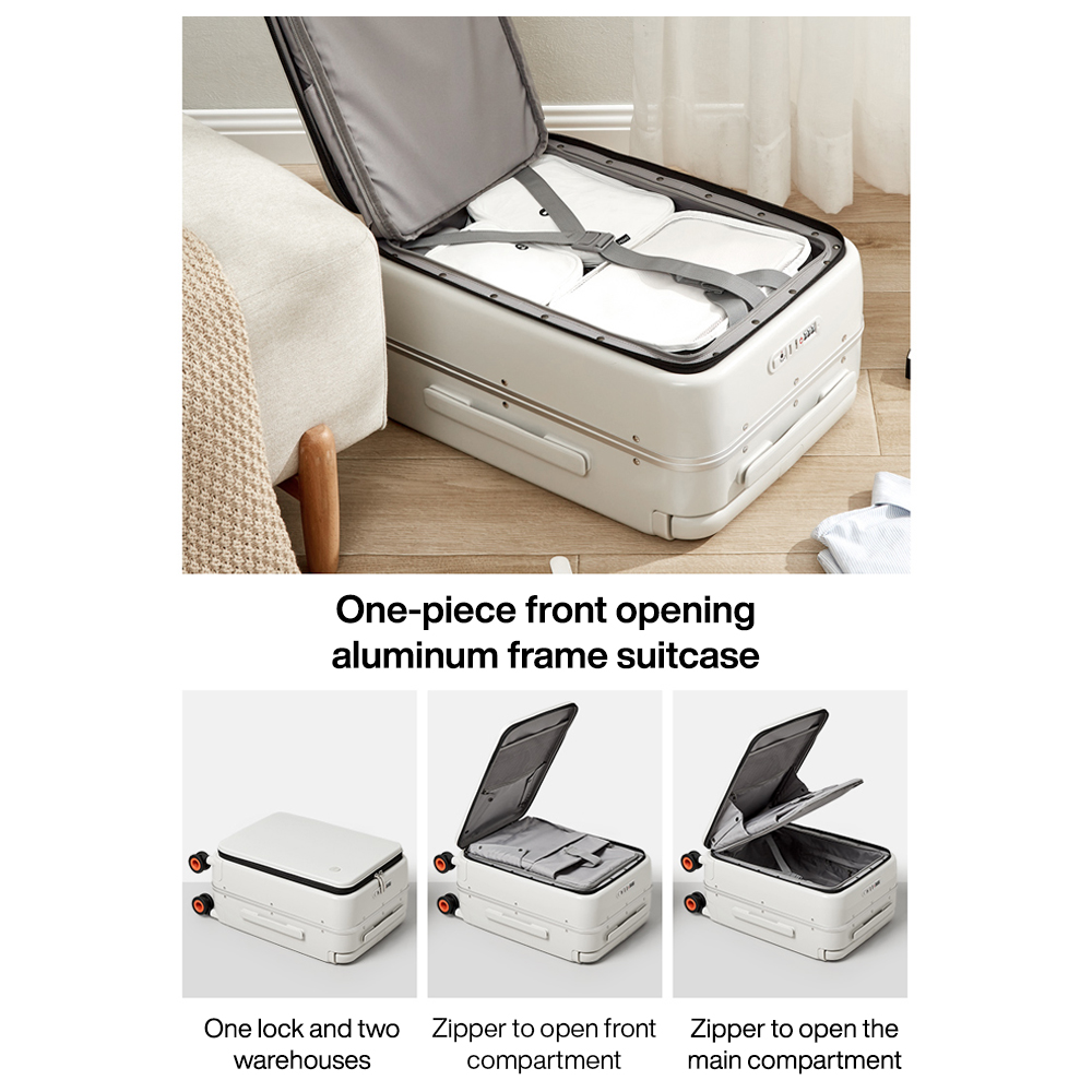 Чемодан Mixi с широкой ручкой, – обзор и цена Aluminum Frame Carry On Luggage