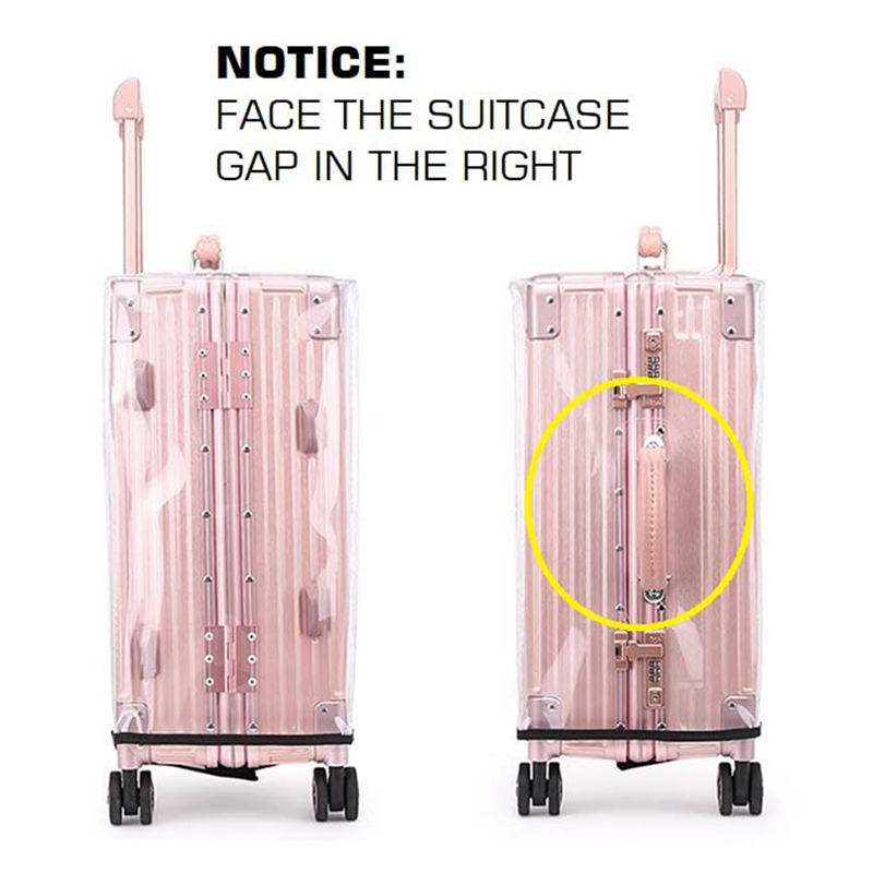 18-30-дюймовый чемодан, защитн – обзор и цена Luggage Protective Cover Transparent
