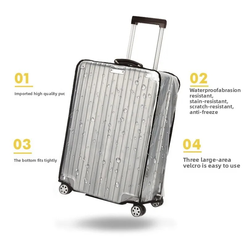 Чехол для чемодана для багажа  – обзор и цена Luggage Protective Cover Transparent