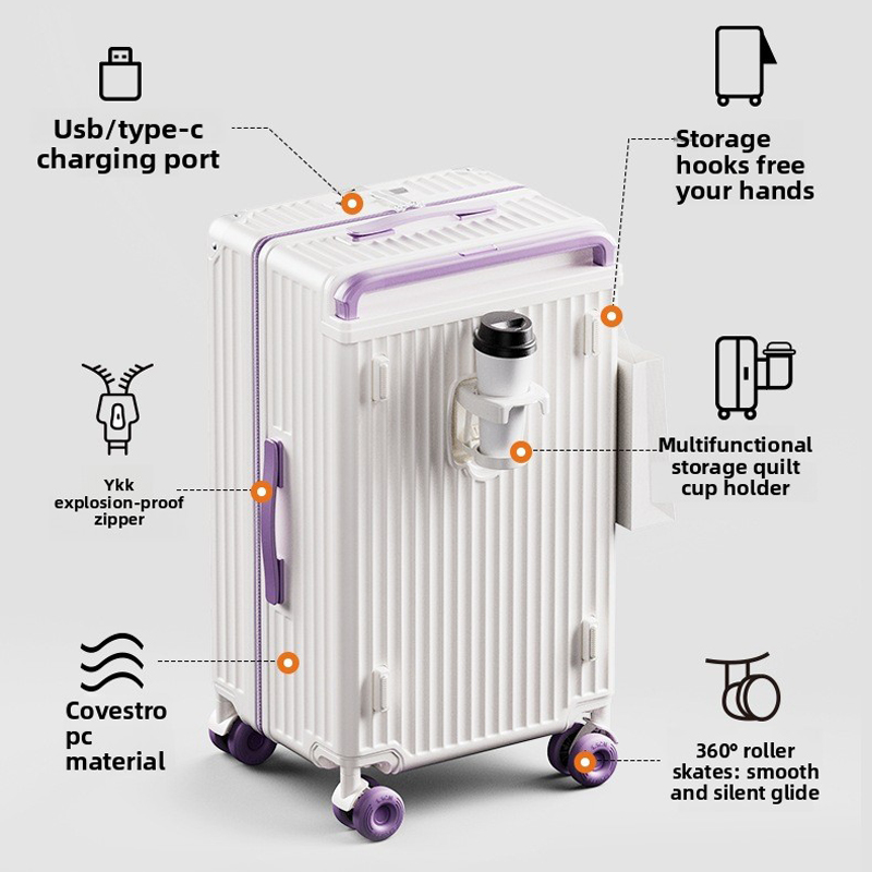 20/24/28/30-дюймовый чемодан н – обзор и цена Spinner Wheel Rolling Suitcase 20 Inch